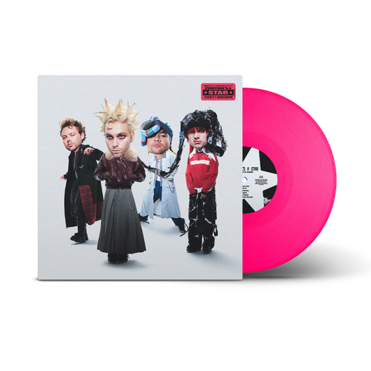 SIGNED 5 Seconds Of Summer - Everyone’s A Star! Pink Glitter Vinyl Record LP