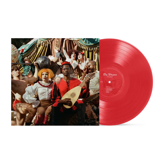 SIGNED Haute & Freddy - Big Disgrace "Neon Coral" Vinyl Record LP