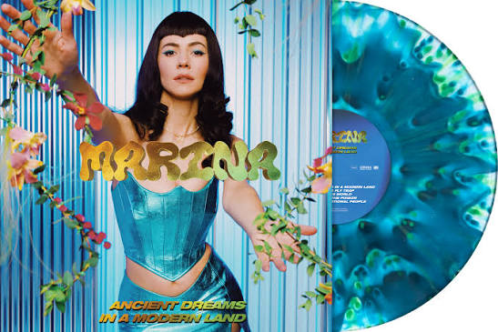 Marina  - Ancient Dreams In A Modern Land Turquoise Vinyl Record LP