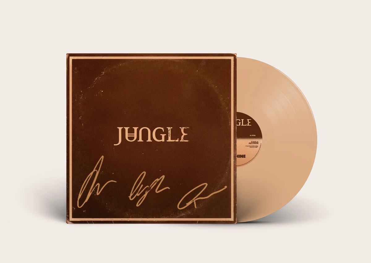 SIGNED Jungle  - Sunshine Desert Peach Vinyl Record LP