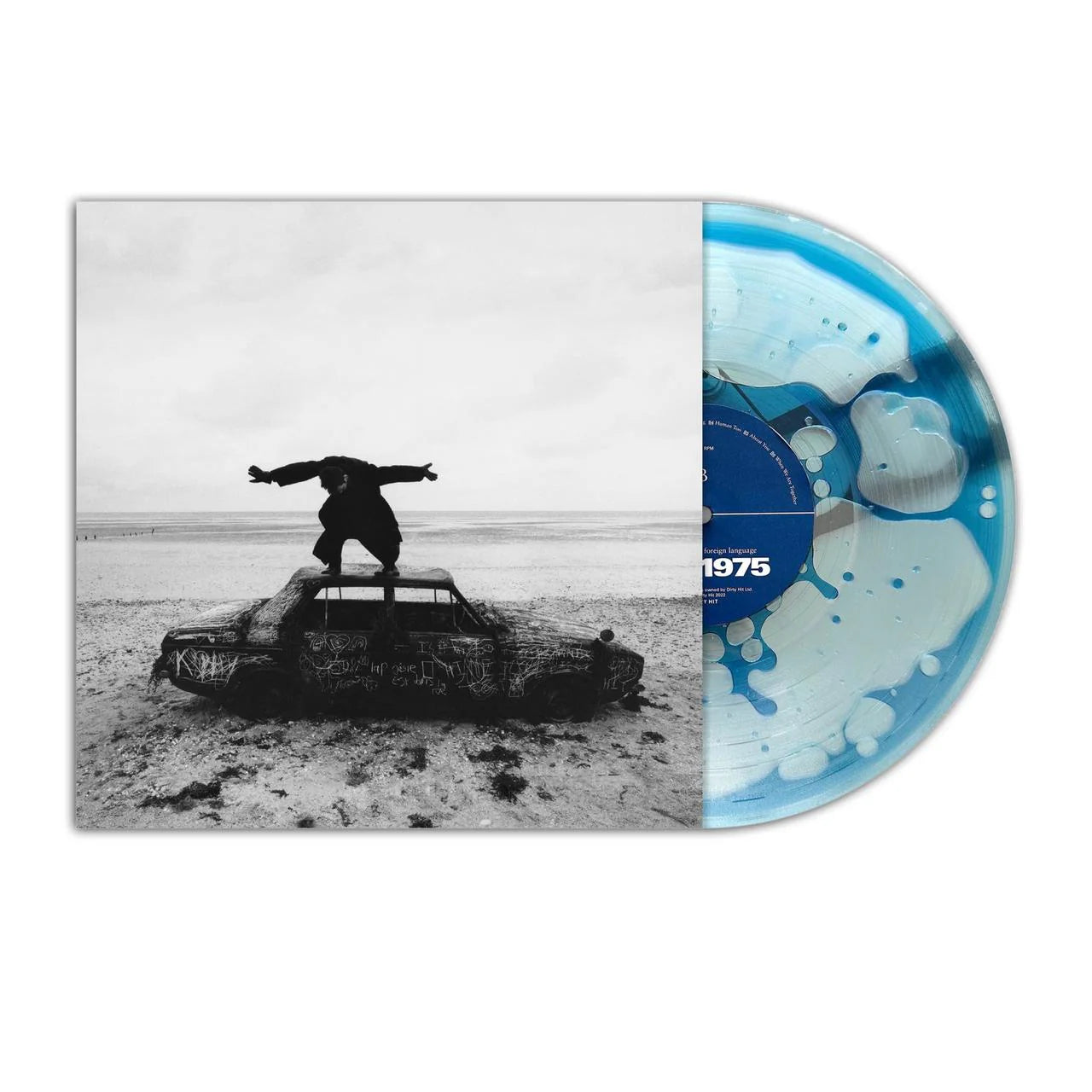 The 1975 - Being Funny In A Foreign Language Blue Liquid Filled Vinyl Record LP