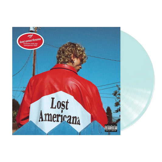 SIGNED Machine Gun Kelly  - Lost Americana Soda Pop Bottle Clear Vinyl Record LP