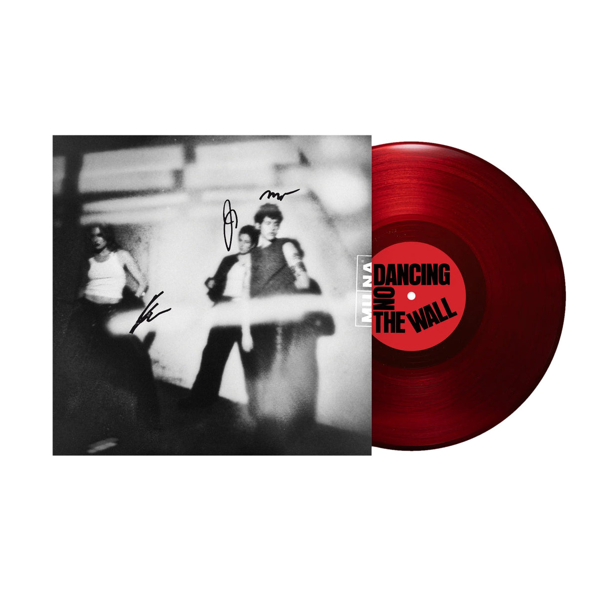 SIGNED Muna - Dancing On The Wall Clear Red Vinyl Record LP