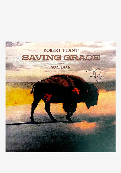 SIGNED Robert Plant - Saving Grace Red Vinyl Record LP