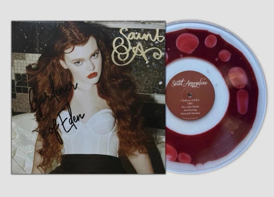 Saint Avangeline Gardener of Eden Blood Liquid Filled Vinyl Signed Jacket /100