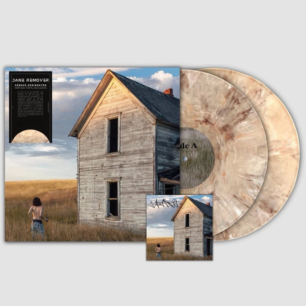 SIGNED Jane Remover - Census Designated Sandstone Marble Vinyl Record 2LP