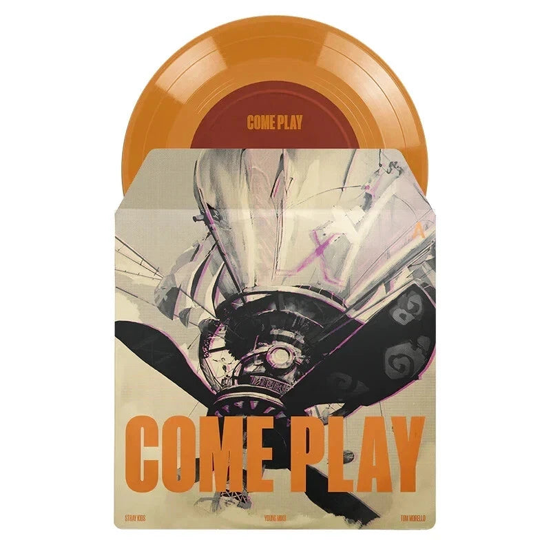 Stray Kids, Young Miko, Tom Morello - Come Play 7" Single Orange Vinyl Record LP