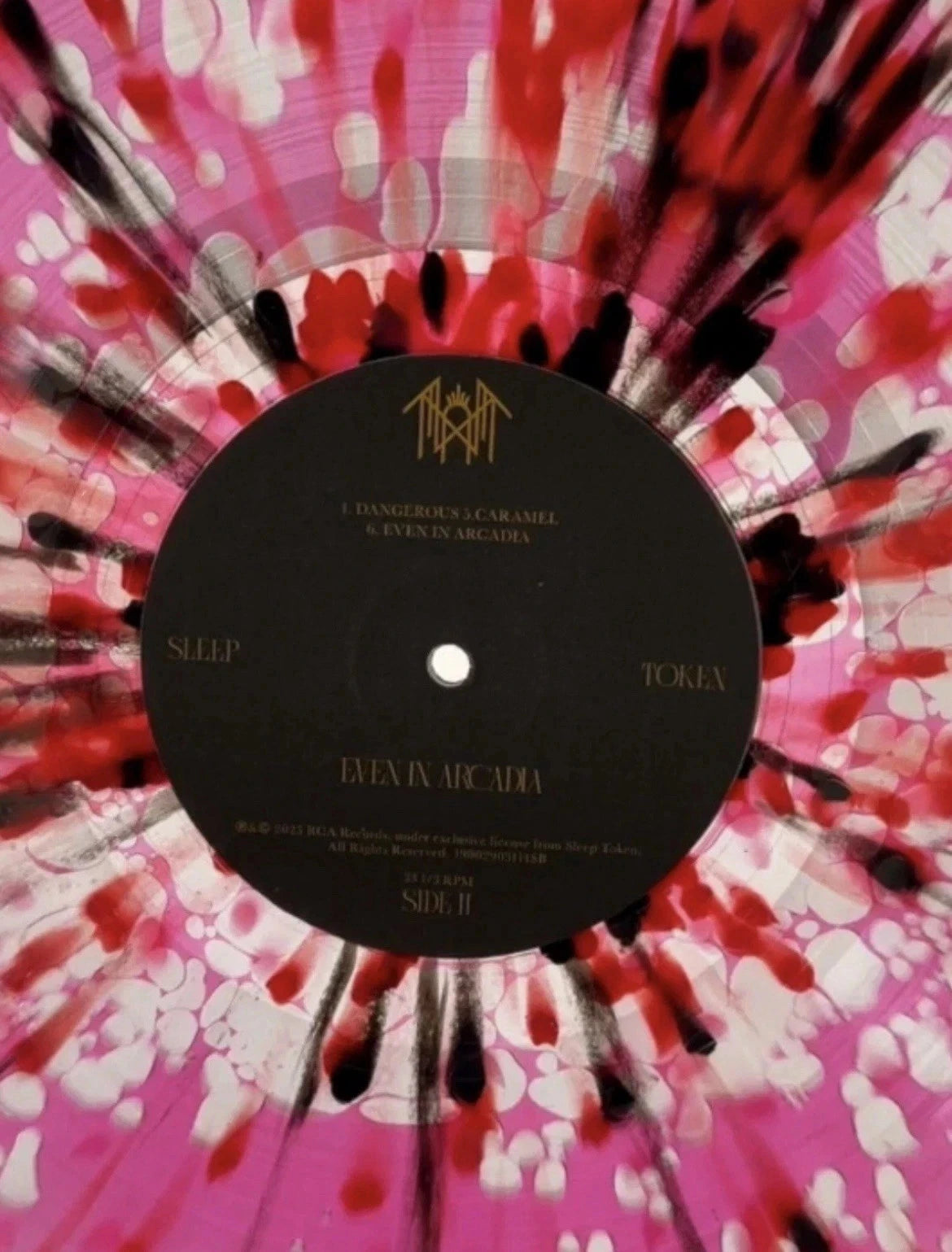Sleep Token - Even in Arcadia Pink/Black Liquid Filled Vinyl Record 2LP