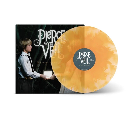 Pierce The Veil - Selfish Machines Clear Neon Orange Cloud Vinyl Record LP