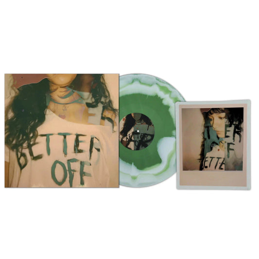 Esha Tewari - Better Off Green and White Smash Vinyl Record + Polaroid Vinyl