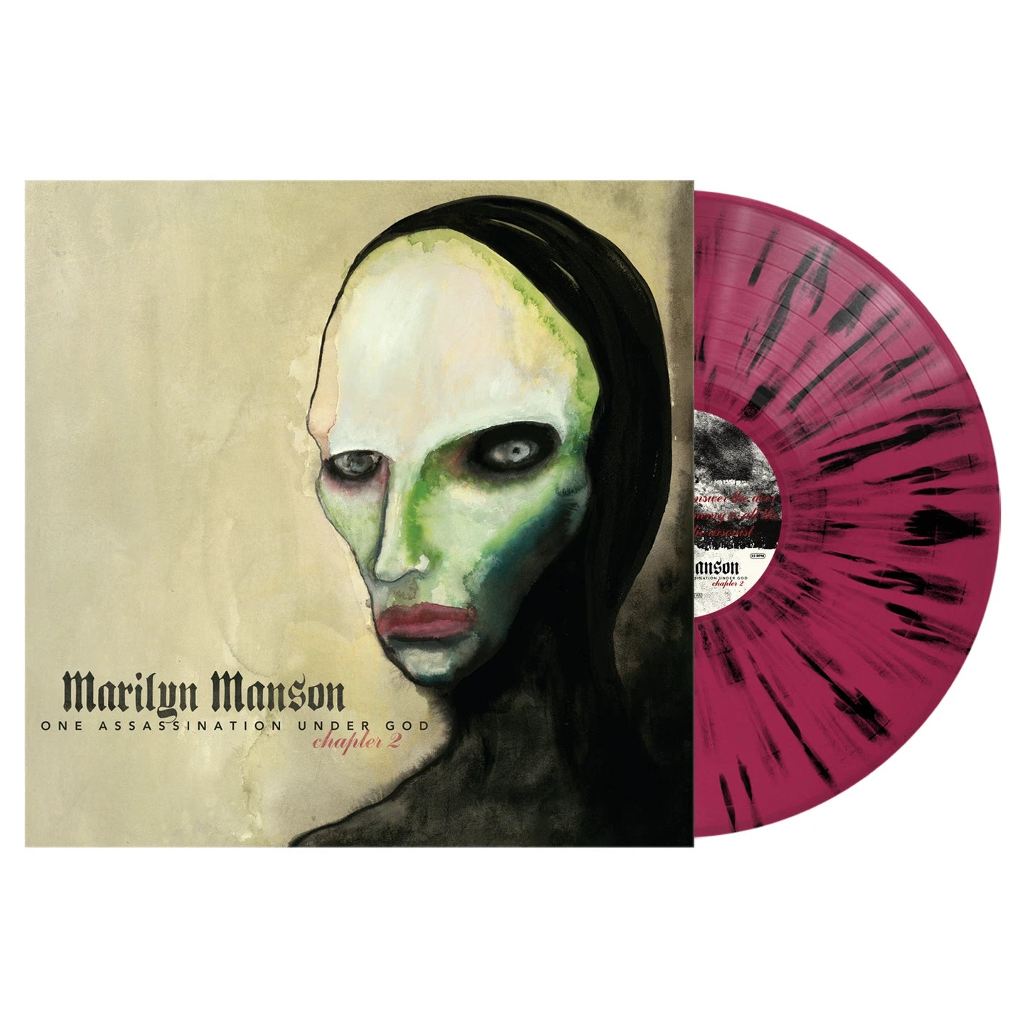 Marilyn Manson - One Assassination Under God (Chapter 2) Black & Pink Splatter Vinyl Record LP