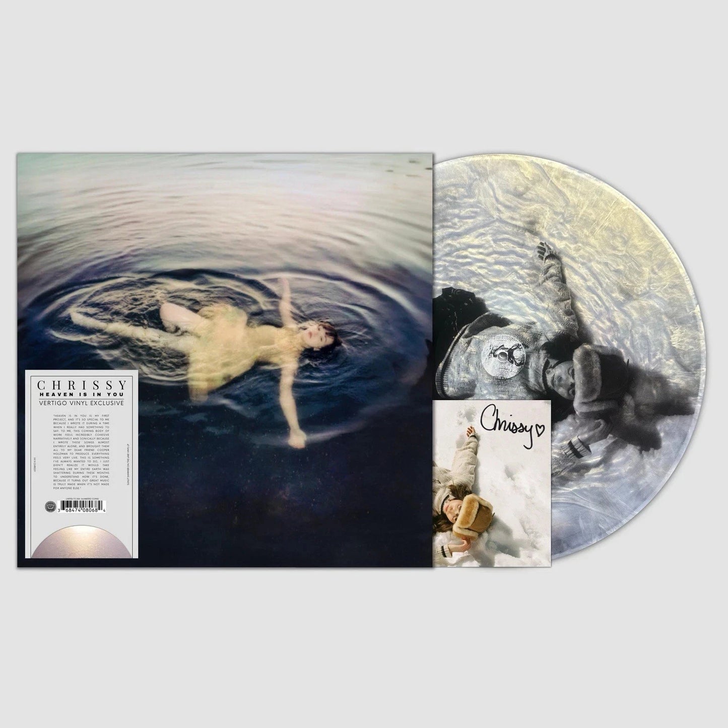 SIGNED Chrissy - Heaven Is In You Iridescent “Sunlight Shimmer on the Lake” Vinyl Record LP