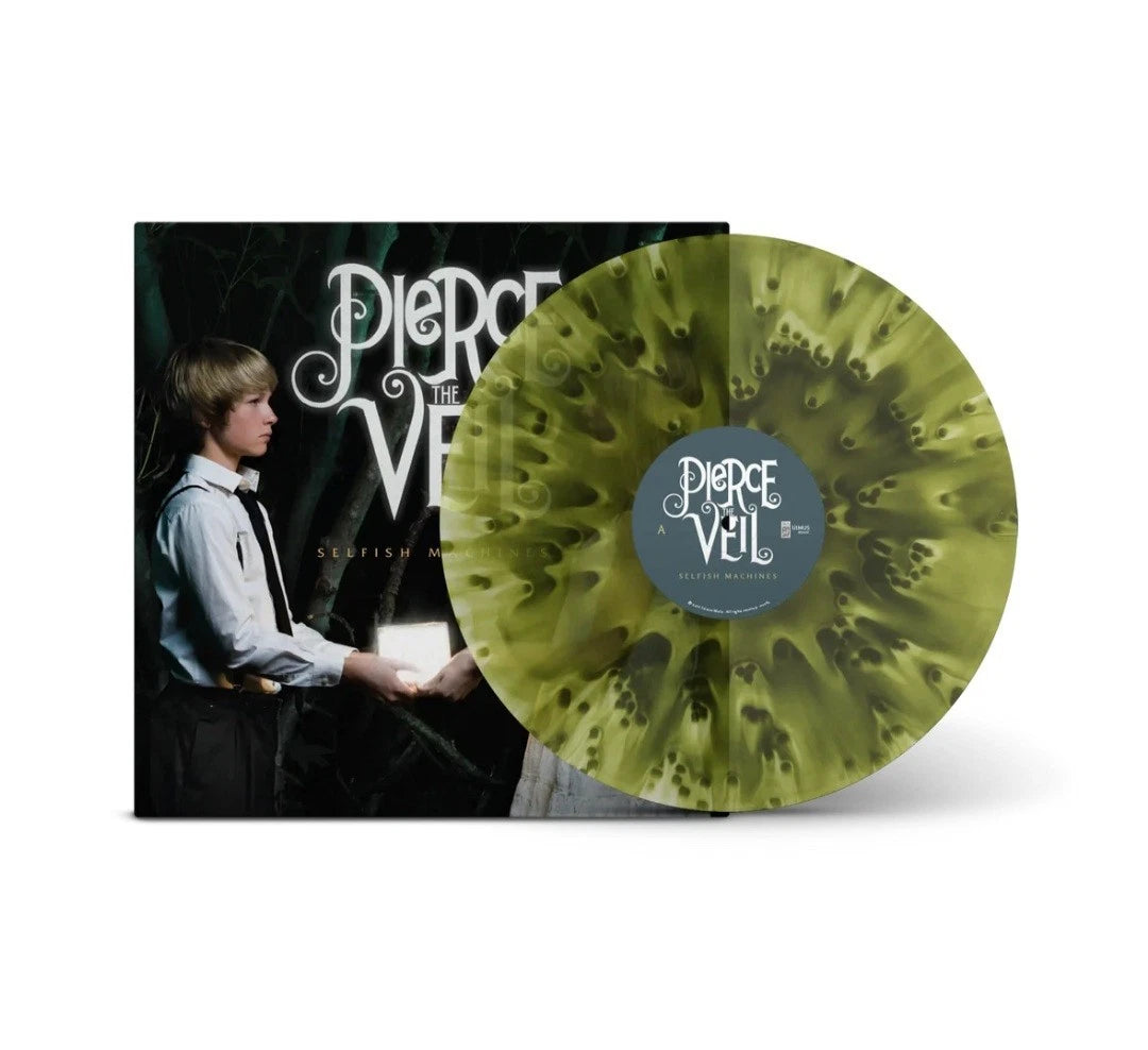 Pierce The Veil - Selfish Machine Transparent Swamp Green Vinyl Record LP