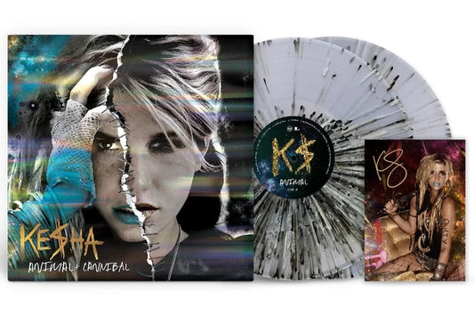 SIGNED Ke$ha* - Animal + Cannibal Deluxe Splatter Vinyl Record 2LP