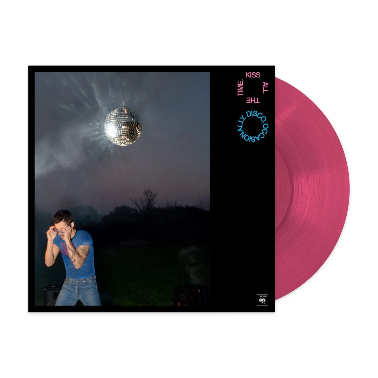 Harry Styles - Kiss All The Time. Disco, Occasionally Pink Kiss Vinyl Record LP