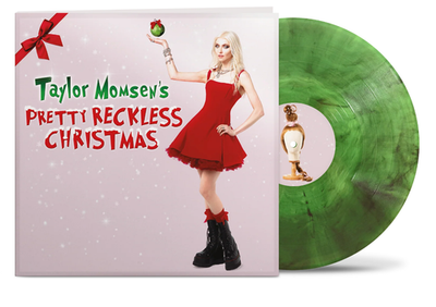 SIGNED Taylor Momsen's Pretty Reckless Christmas Green Smoke Vinyl Record LP