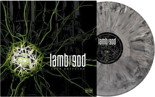 SIGNED Lamb Of God - Into Oblivion Poltergeist Grey Marble Vinyl Record LP