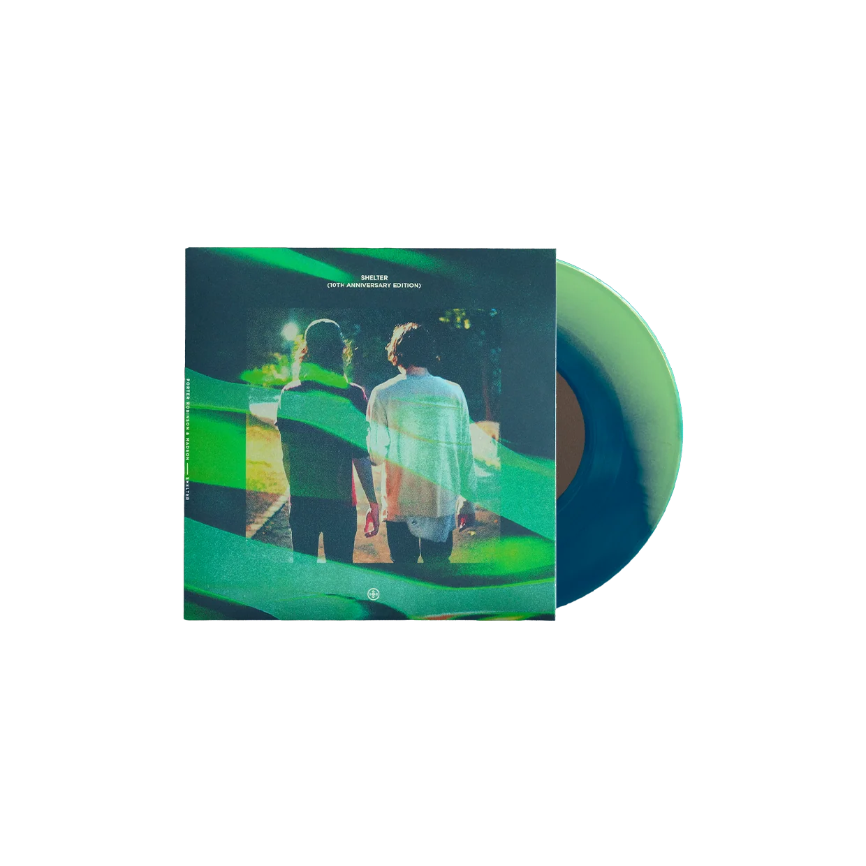 Porter Robinson & Madeon - Shelter (10th Anniversary Edition) 7" Blue & Green Vinyl Record