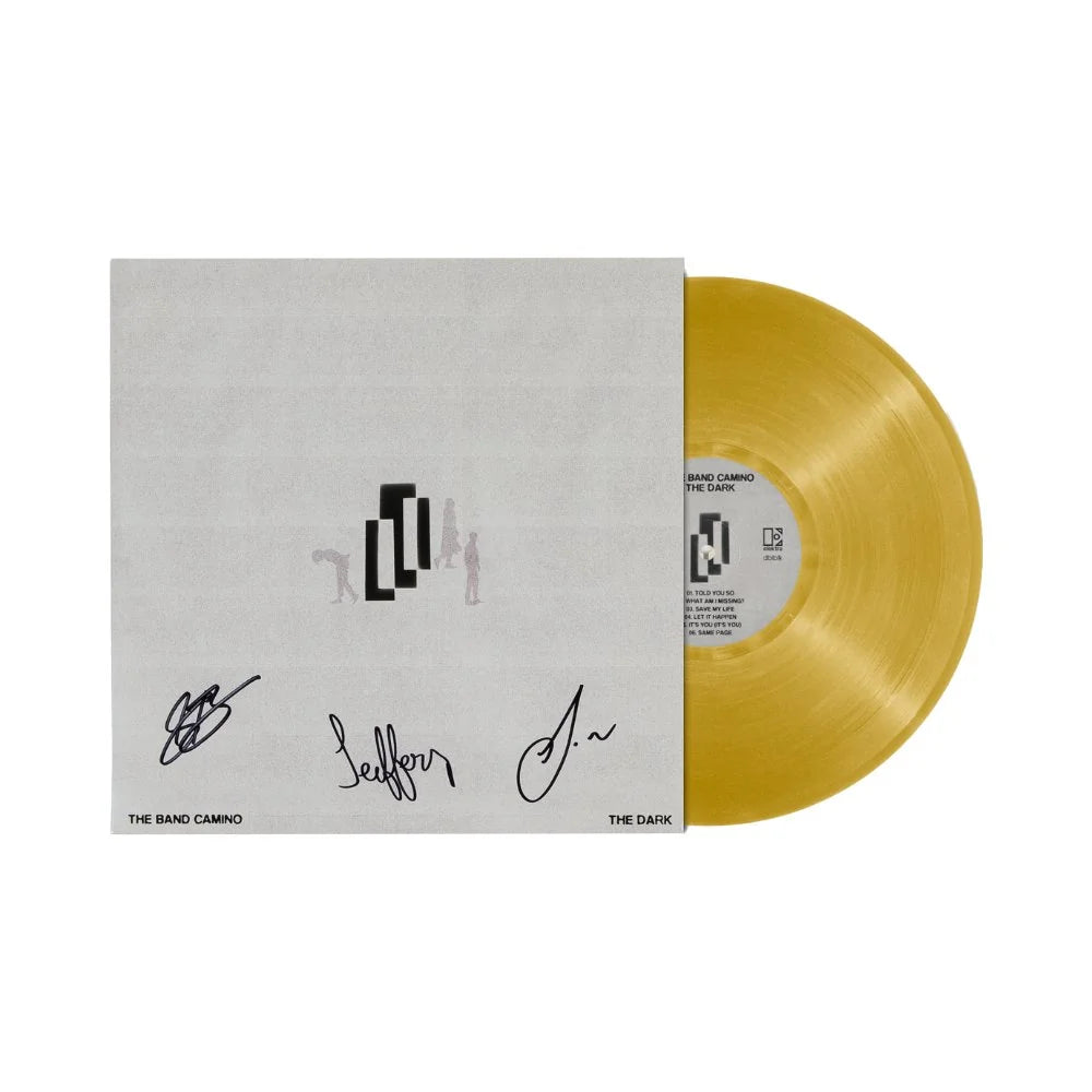 SIGNED The Band Camino - The Dark Gold Color Vinyl Record LP