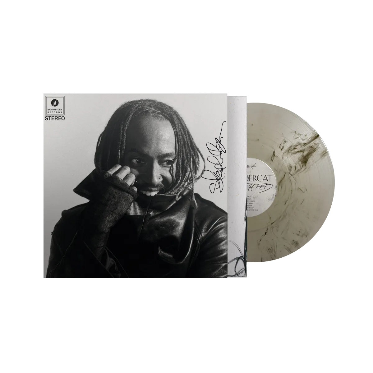 SIGNED Thundercat - Distracted Marbled Smoke Vinyl Record LP