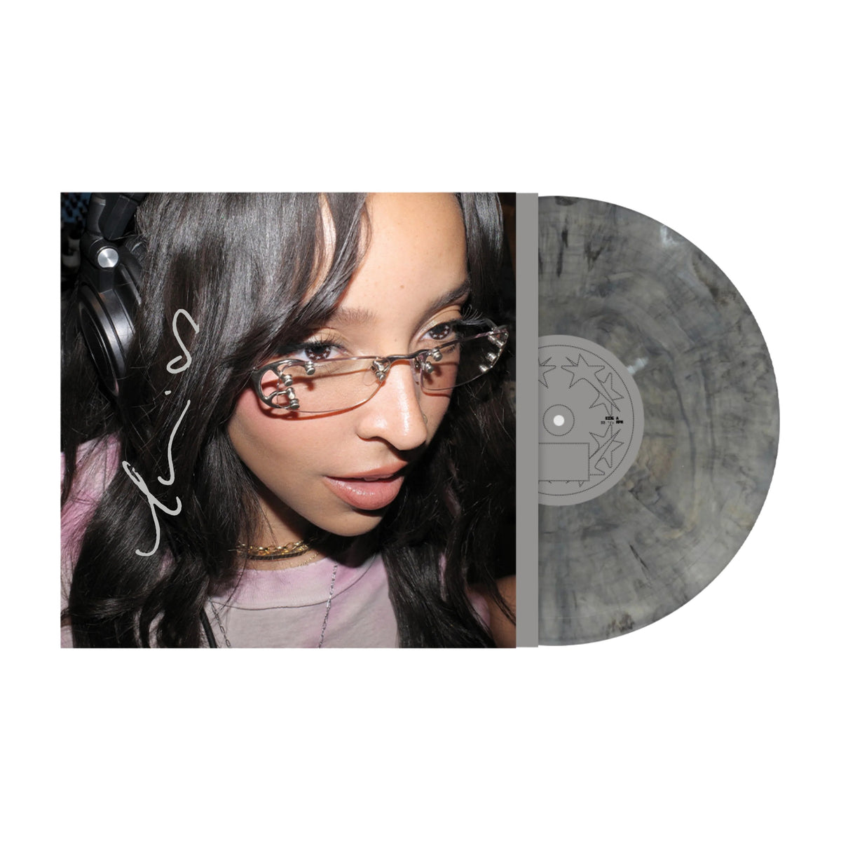 SIGNED Tinashe  - Popstar Stardust Marble Vinyl Record LP