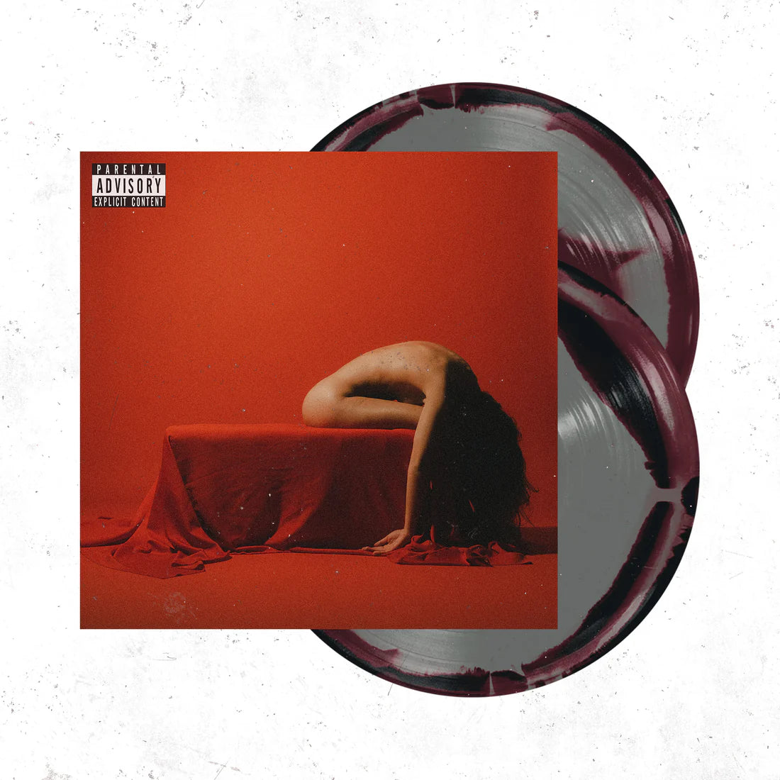 Bad Omens  - The Death Of Peace Of Mind Tri-Color Side A/B: Silver + Oxblood + Black) Vinyl Record 2LP